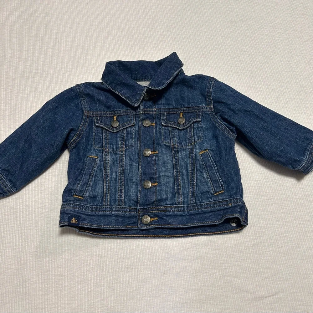 Baby Gap Denim‎ Jacket Lined Size 12-18 Months Boy Girl